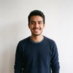 Foto de hombre jobve sonriendo